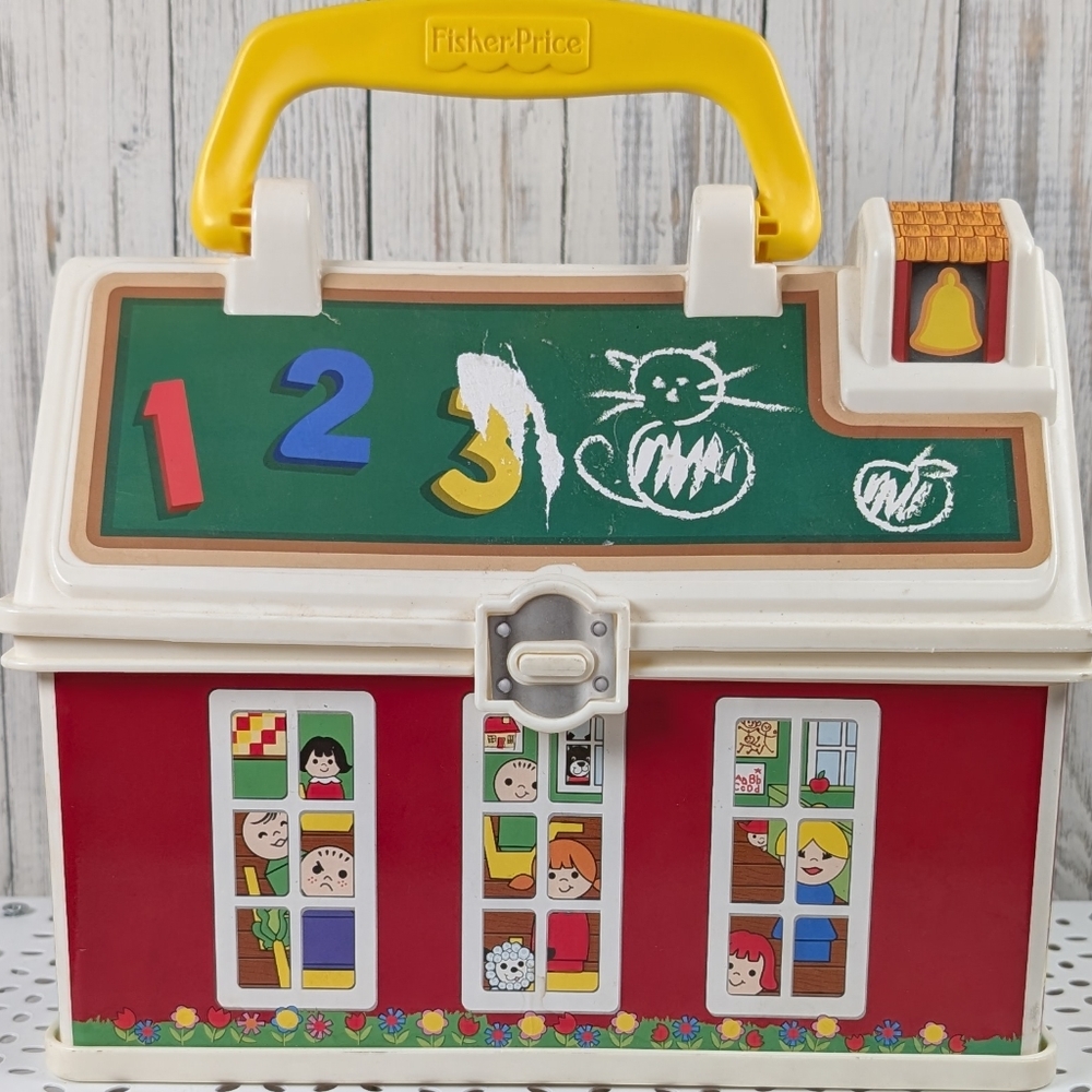2008 Mattel Fisher Price School House Box Container Blemished